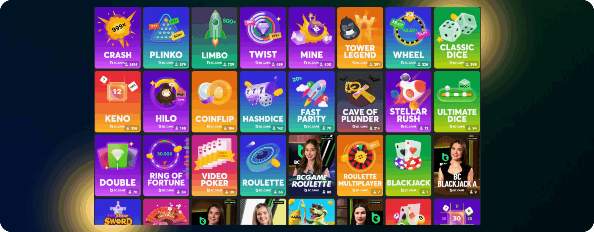 Popular BC Originals Games